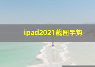 ipad2021截图手势