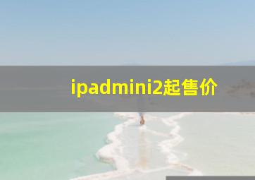 ipadmini2起售价