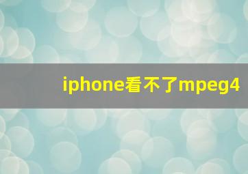 iphone看不了mpeg4