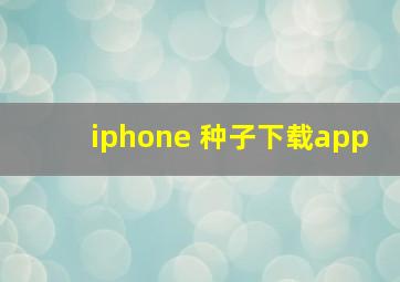 iphone 种子下载app