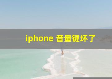 iphone 音量键坏了