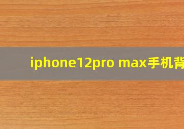 iphone12pro max手机背景