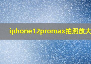 iphone12promax拍照放大模糊