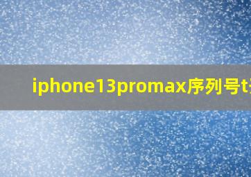 iphone13promax序列号t开头