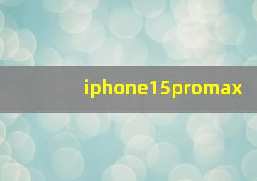 iphone15promax