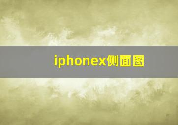 iphonex侧面图