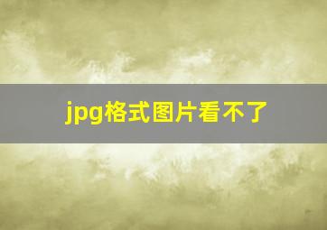 jpg格式图片看不了