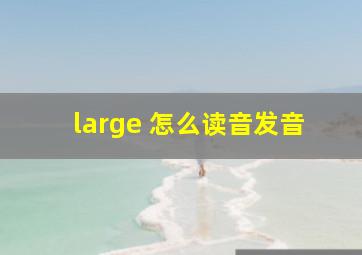 large 怎么读音发音