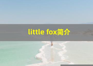 little fox简介