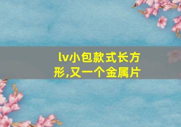 lv小包款式长方形,又一个金属片