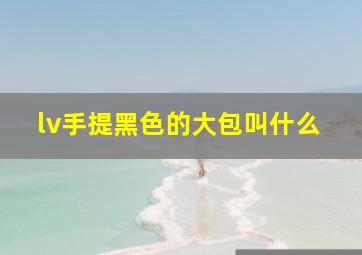 lv手提黑色的大包叫什么