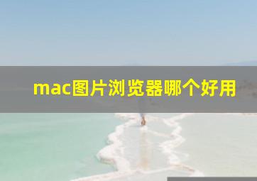 mac图片浏览器哪个好用