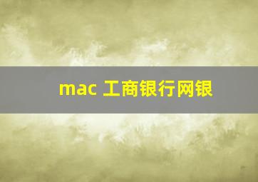 mac 工商银行网银