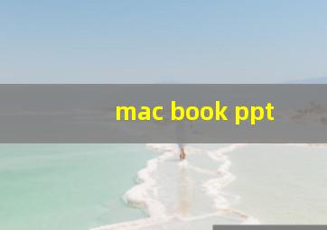 mac book ppt