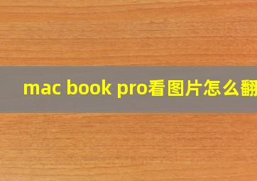 mac book pro看图片怎么翻页