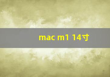 mac m1 14寸