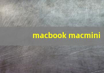 macbook macmini