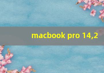 macbook pro 14,2