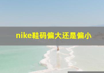 nike鞋码偏大还是偏小