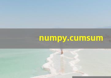 numpy.cumsum