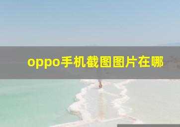 oppo手机截图图片在哪