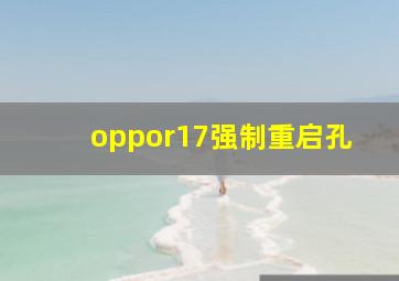 oppor17强制重启孔