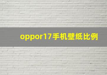 oppor17手机壁纸比例