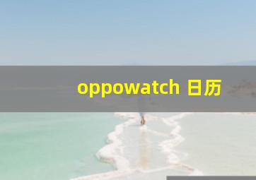 oppowatch 日历