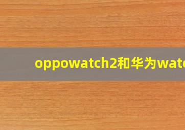 oppowatch2和华为watch3