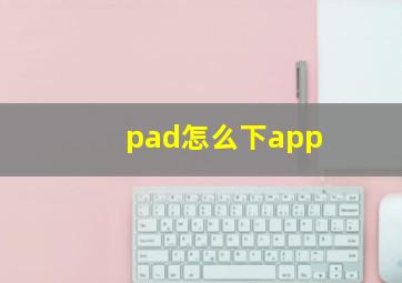 pad怎么下app