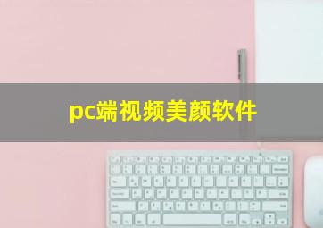 pc端视频美颜软件