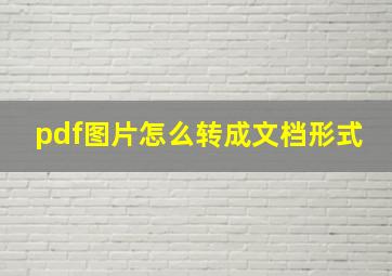 pdf图片怎么转成文档形式