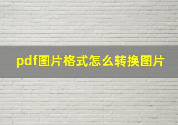 pdf图片格式怎么转换图片