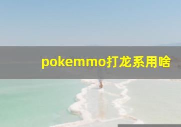 pokemmo打龙系用啥