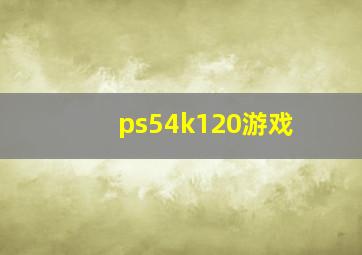 ps54k120游戏