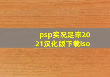 psp实况足球2021汉化版下载iso