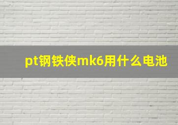 pt钢铁侠mk6用什么电池