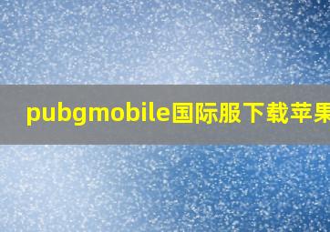 pubgmobile国际服下载苹果ios