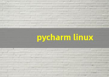 pycharm linux