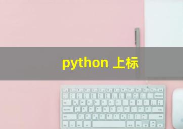 python 上标