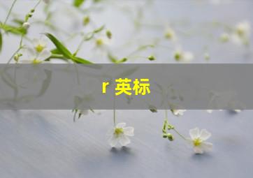 r 英标