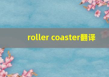 roller coaster翻译