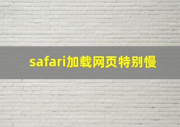 safari加载网页特别慢