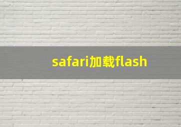 safari加载flash