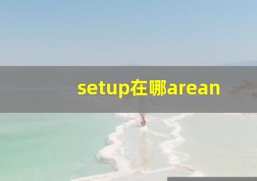 setup在哪arean