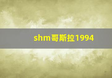 shm哥斯拉1994