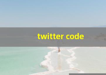 twitter code