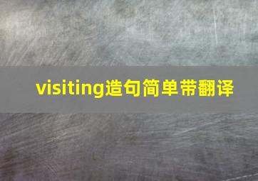 visiting造句简单带翻译