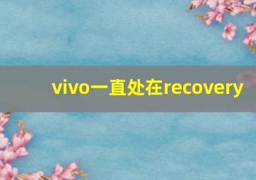 vivo一直处在recovery