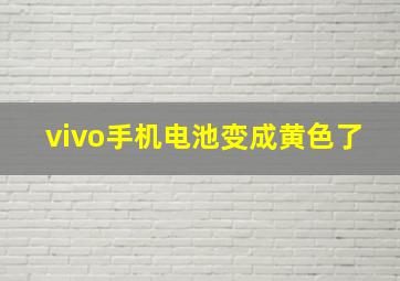 vivo手机电池变成黄色了